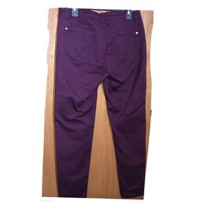 Purple denim pants, size 13